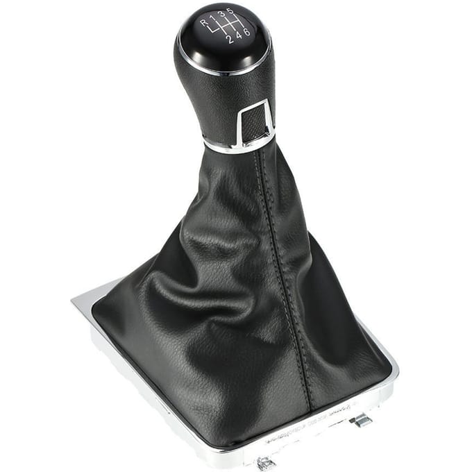 Versnellingspookknop leren hoes voor VW Passat B7 2 black