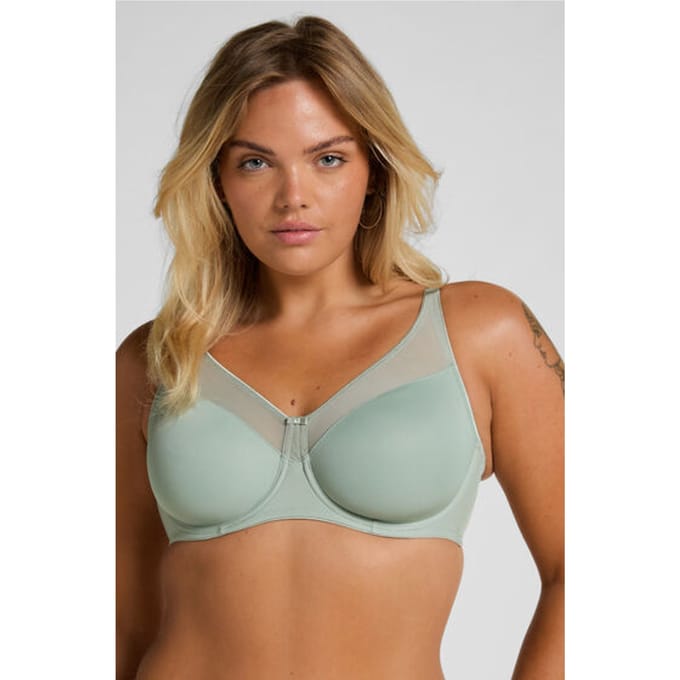 Hunkemöller Nina Non-Padded Underwired Minimizer Bra Groen