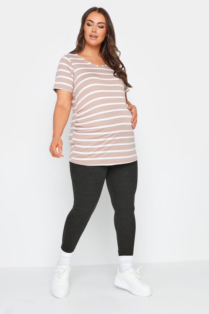 Bump It Up Maternity Legging In Zwarte Acid Wash Size 48