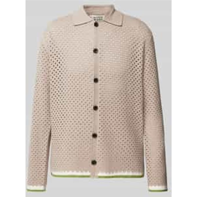 Scotch & Soda Crochet Long-sleeved Shirt Highway Grey Taglia: L | Cardigan Outlet | Uomo | Grigio