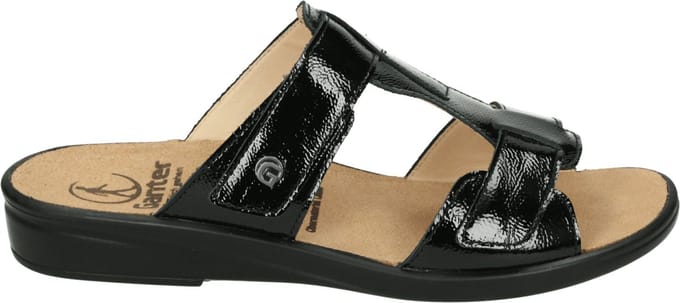 Ganter - 202844 SONNICA - Dames slippers - Kleur: Zwart - Maat: 40.5