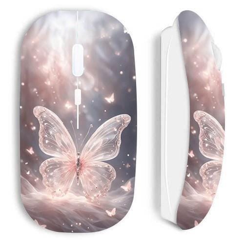 Souris sans fil - Maniacase - Beautiful butterfly - Blanc - Design - Ergonomie