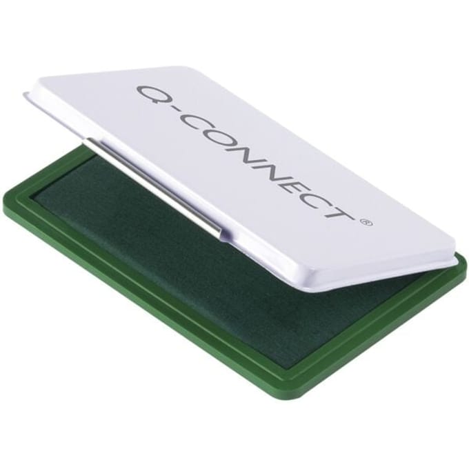 Q-CONNECT stempelkussen | ft 90 x 55 mm | groen