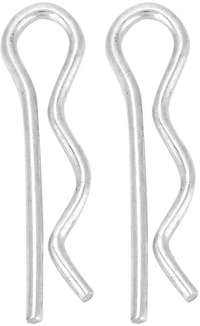 Dailygoods- Splitpen 4 Maten - R-splitpen - Bevestigingsclip - Gegalvaniseerd Ijzer - Heavy-Duty - 30 Stuks 1.6*28mm - Borgpen