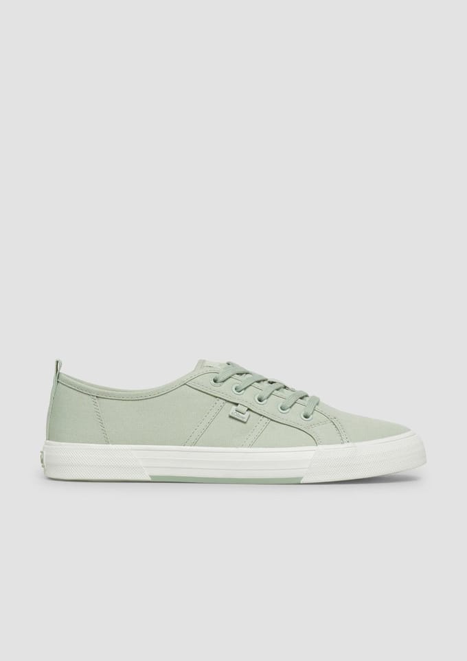 s.Oliver - female - Textielen sneaker met logoplaatje
