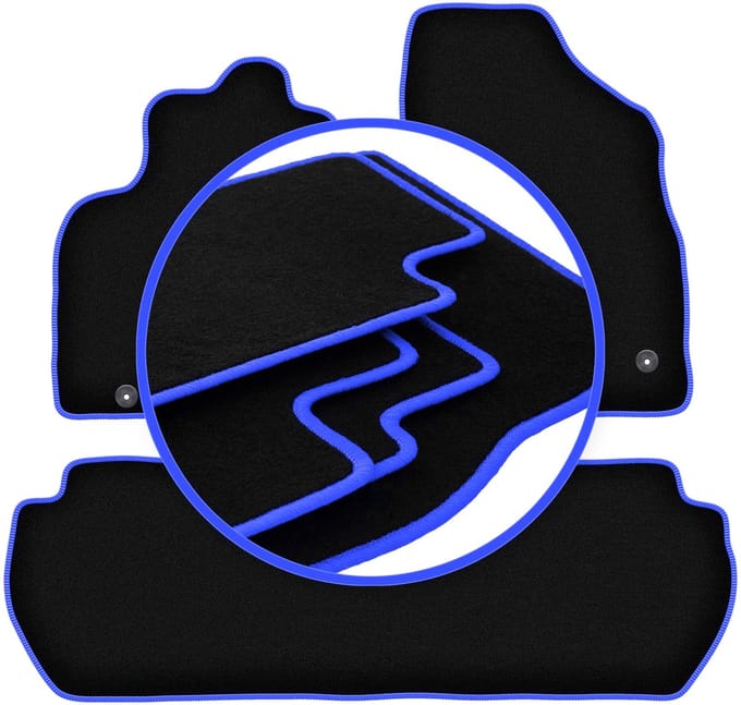 CARLUX-BLUE automatten voor: Citroen Berlingo II Multispace (2008-2018)