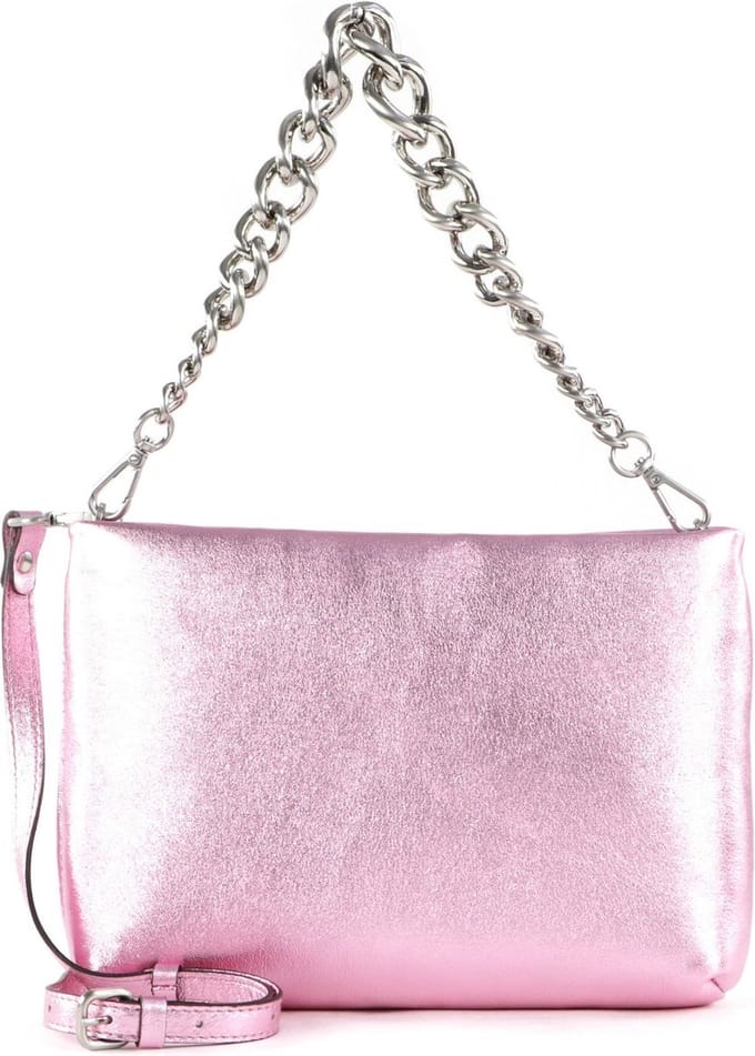 GIANNI CHIARINI Leren Schoudertas Avondtas Brenda Crossbody Bag Ninfea Roze