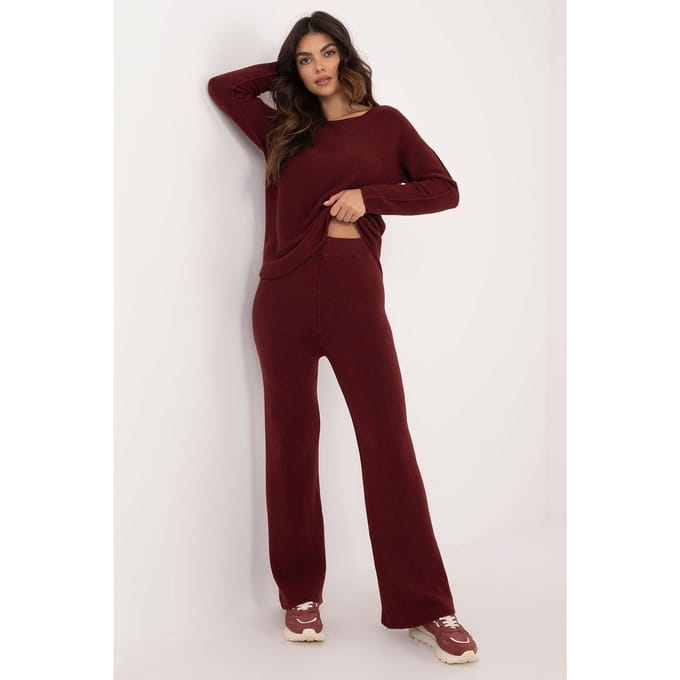 Urban Ease Knit Set - Bordeaux / One Size