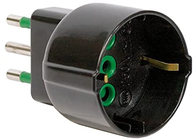 Adapter voor stopcontact FME 10A + T Zwart