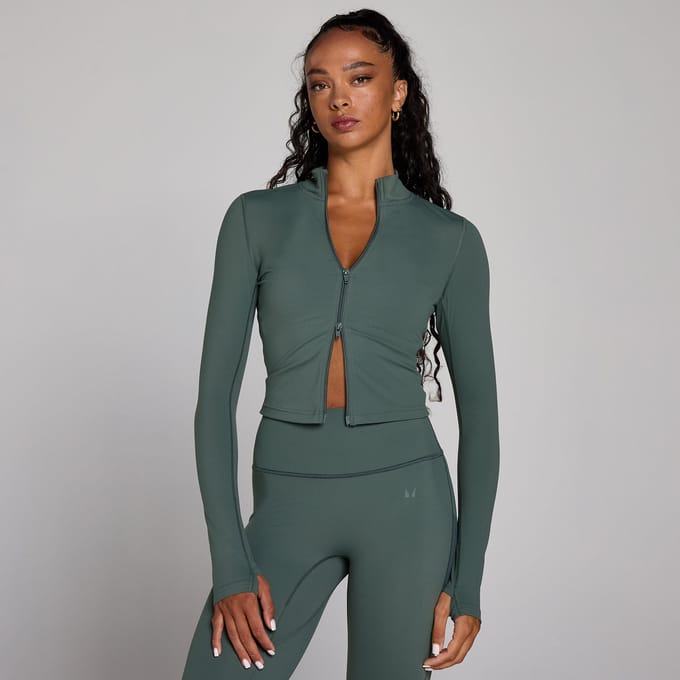 MP Dames Tempo Verkorte Jas - Cloudy Green - M