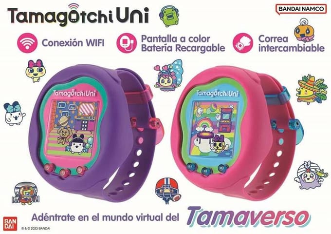 Tamagotchi Uni - Interactief virtueel huisdier - Met polsband - Violet