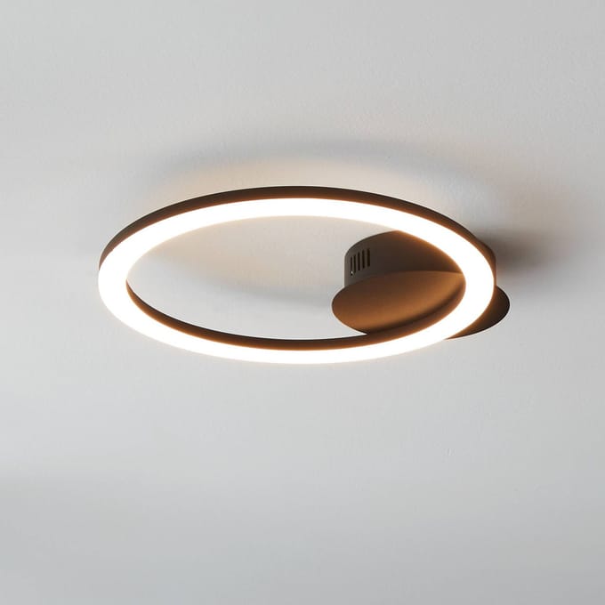 EGLO connect.z Parrapos-Z Smart Plafondlamp - 34 cm - Zwart/Wit - Instelbaar wit licht - Dimbaar - Zigbee