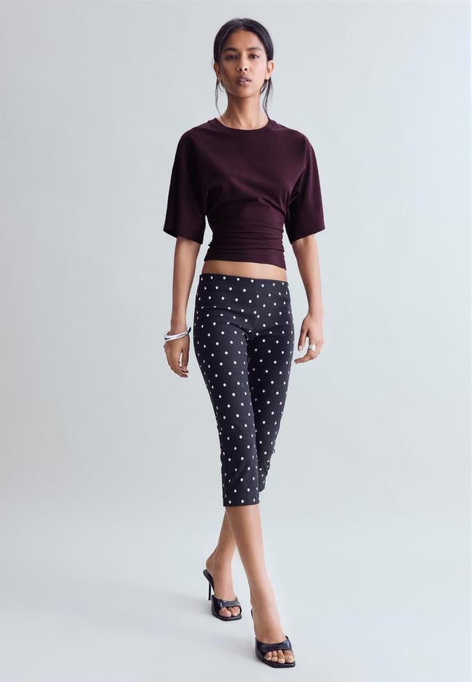 Stradivarius B08 T-shirt met korte mouw  Donkerpurper S