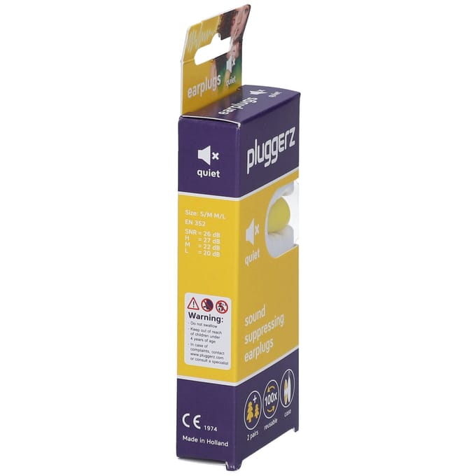 Pluggerz earplugs Quiet - Oordoppen voor concentratie - Studie/werk/reizen