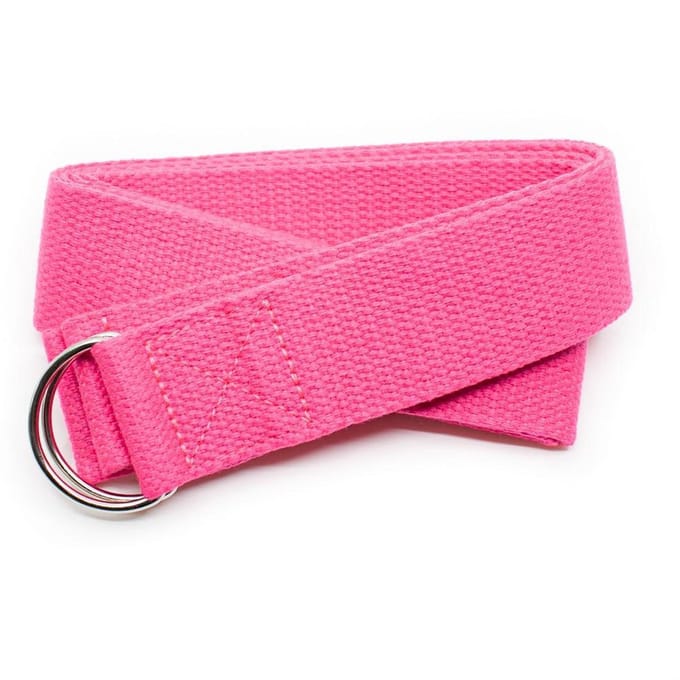 Yoga Riem D-ring Katoen Roze