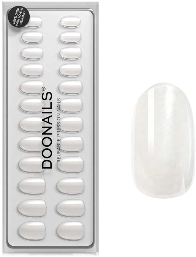 Doonails - Soft Gel Press Ons - Milkshake Medium Round