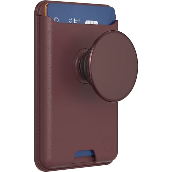PopSockets PopWallet met Magnetische Ring - Oxblood Alum