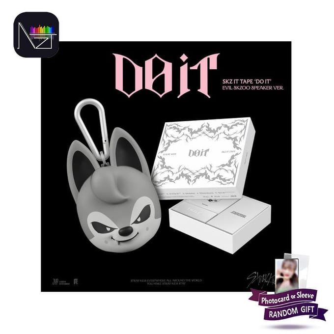 [PRE-ORDER] Stray Kids – SKZ IT TAPE ‘DO IT’ EVIL SKZOO LUIDSPREKER Ver. (Ledenselectie) RANDOM 1PCS gray