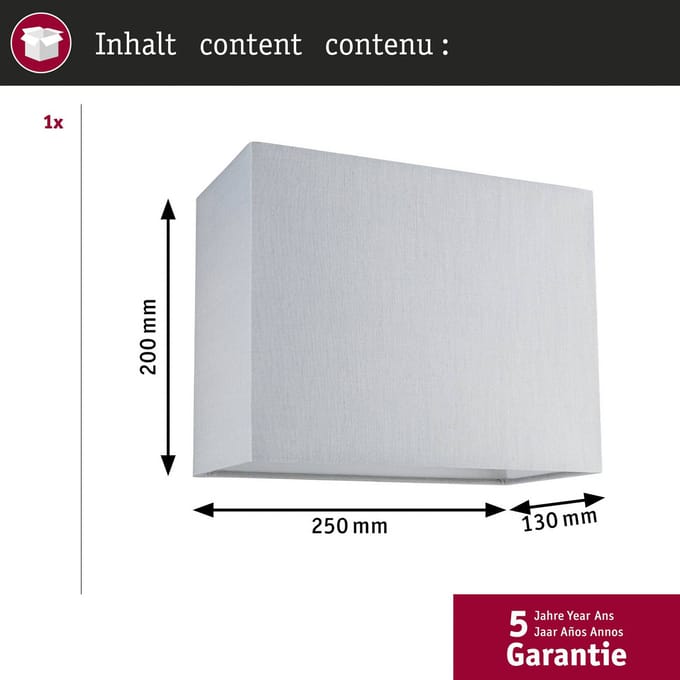 Paulmann 956.10 URail paraplu Verona 2Easy 250x130mm grijs