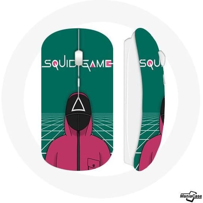 Souris Sans Fil - MANIACASE - Masque Triangle - Compatible Mac et PC - Clé USB wifi incluse - Couleur Verte