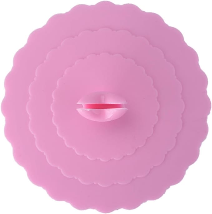 Siliconen Bekerhoes - Herbruikbare Deksel - Drankjes Afdekken - Liefdesvormige Knop - 10 cm Diameter - 9 Kleuren