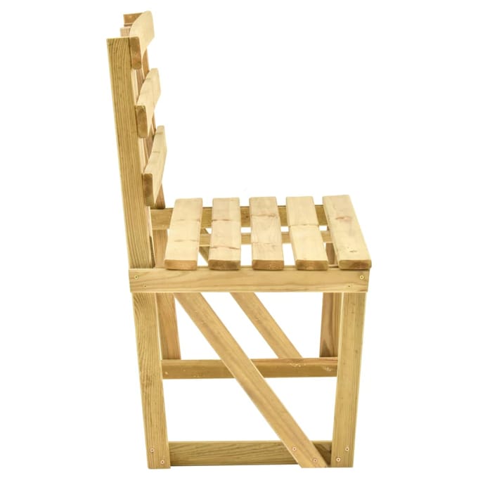 vidaXL - Tuinbank - 120 - cm - geïmpregneerd - grenenhout