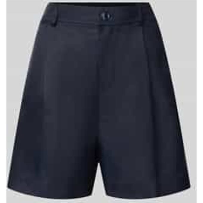 regular fit chinoshorts van mix van linnen en viscose
