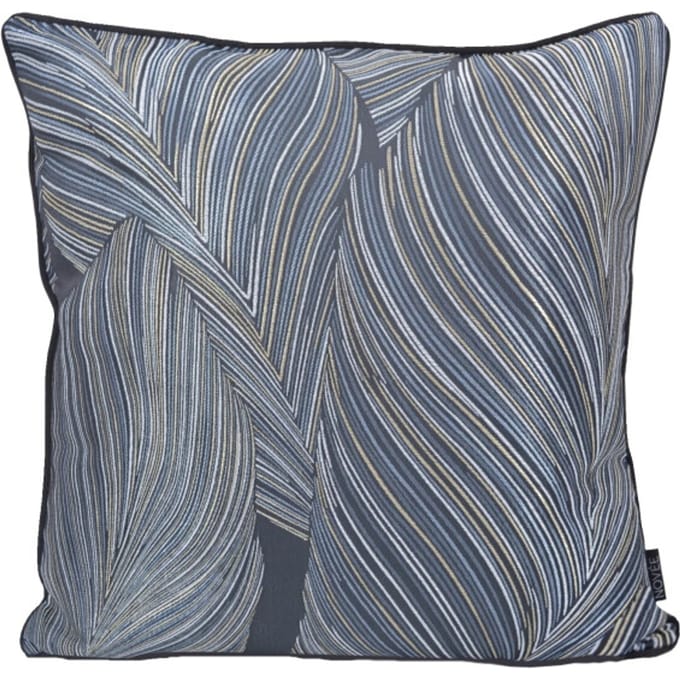 NOVÉE Sierkussen midnight leaves | 45 x 45 cm | jacquard/polyester