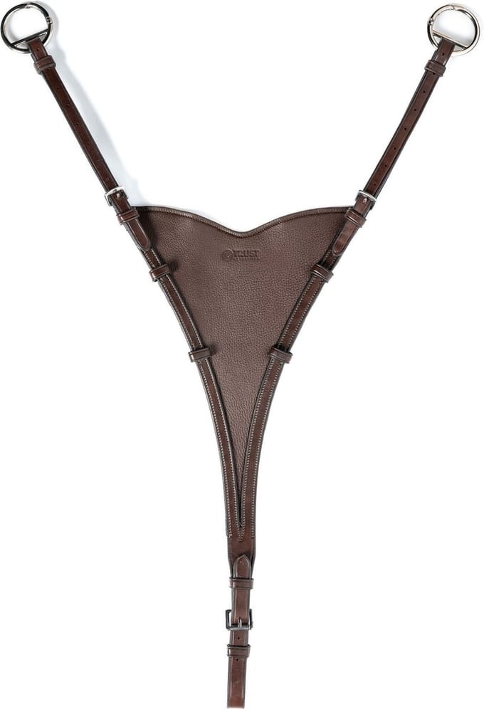Trust Martingaalvork dicht Milano Bruin/Silver - Full | Zwart | Teugels paard