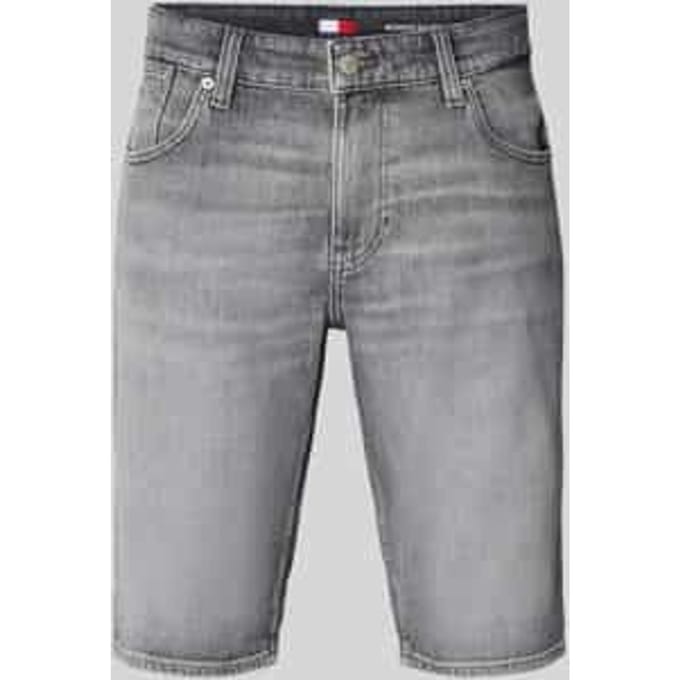 regular fit korte jeans van katoenmix