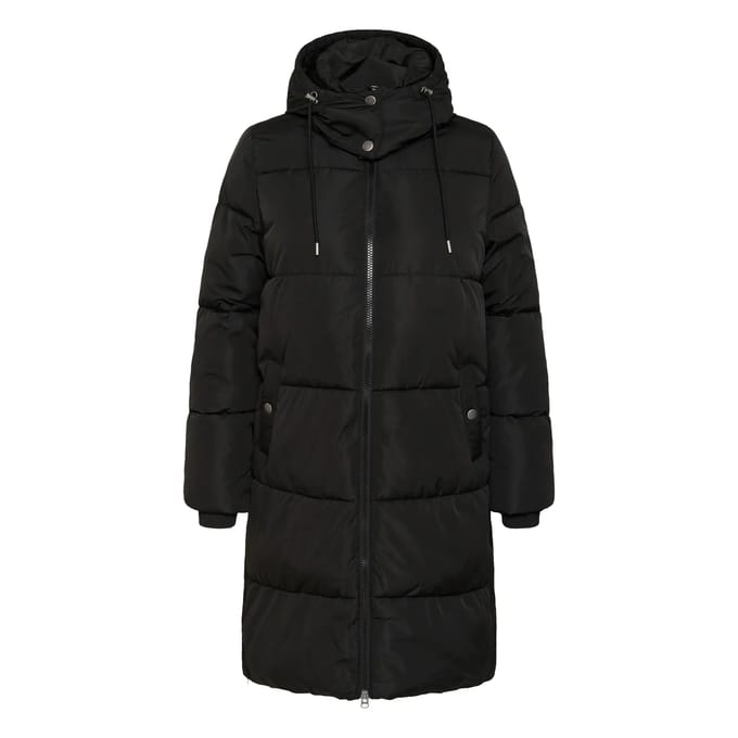 Damesjack met lange capuchon KAFFE Curve Nikole