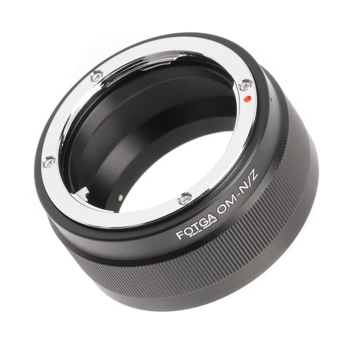 FOTGA Hoge Precisie Lens Mount Adapter Ring Aluminiumlegering Vervanging voor Olympus OM-Mount Lens zwart