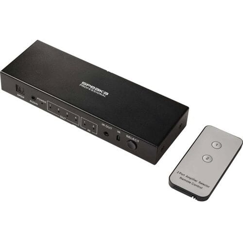 SpeaKa Professional SP-SWAP-500 KVM-matrix-switch Met audiopoorten 3480 x 2160 Pixel Zwart