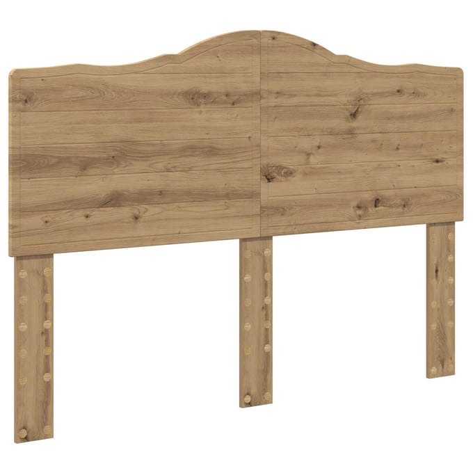 vidaXL Hoofdbord Artisan Eiken Bewerkt hout