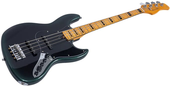 Sire V7N A4/DF Marcus Miller 4-snarige Actieve Basgitaar Dark Forest met Elzen Body en Heritage-3 Preamp