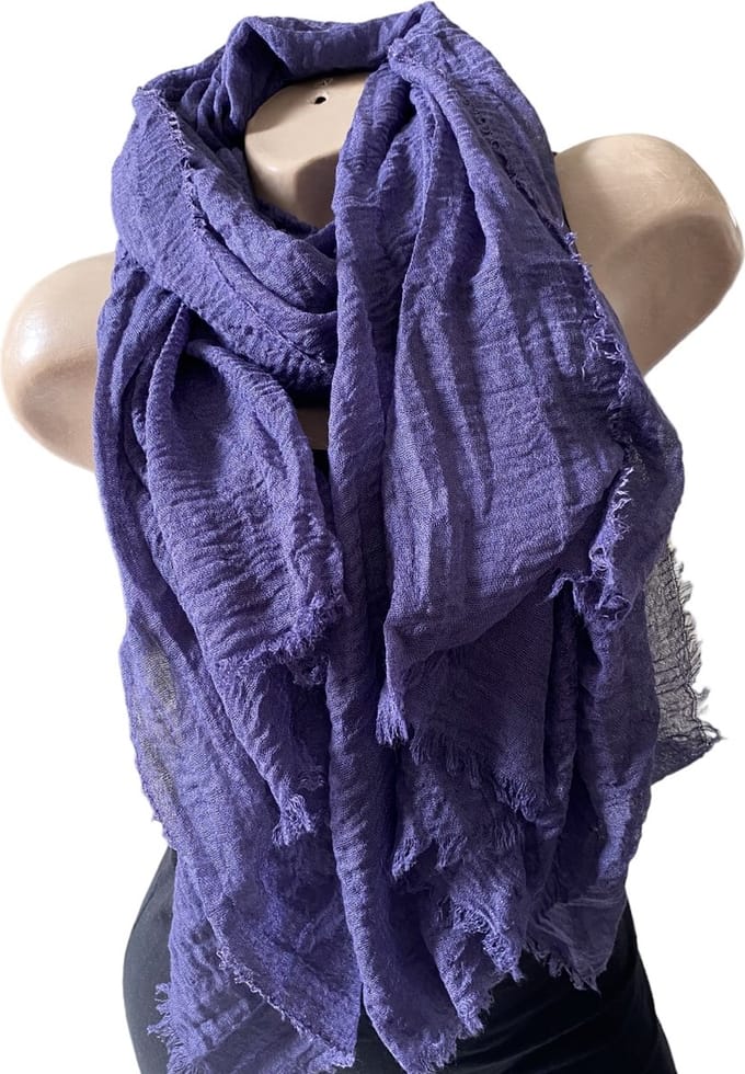 Dames effen kleur sjaal 14# DARK JEAN