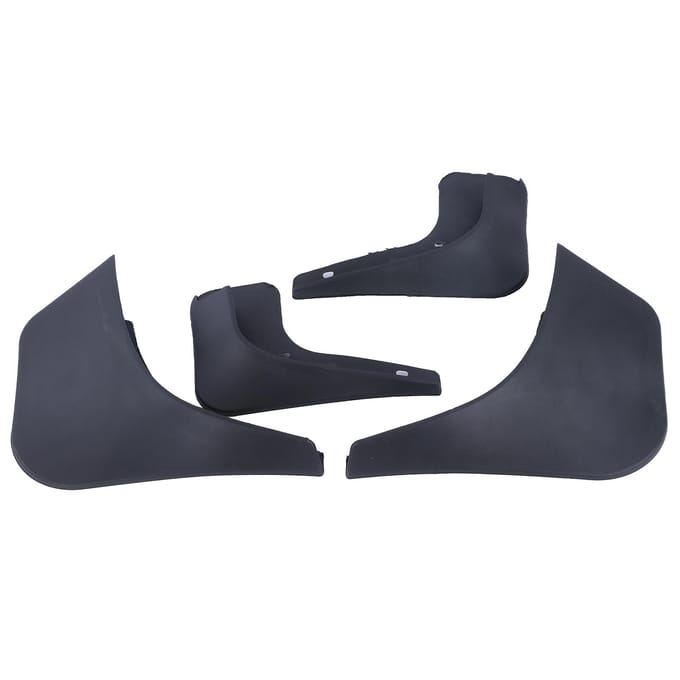 4 STUKS Auto Spatbord 2-Deurs Spatbord Vervanging voor Benz Smart Fortwo W453 2015-2018 black