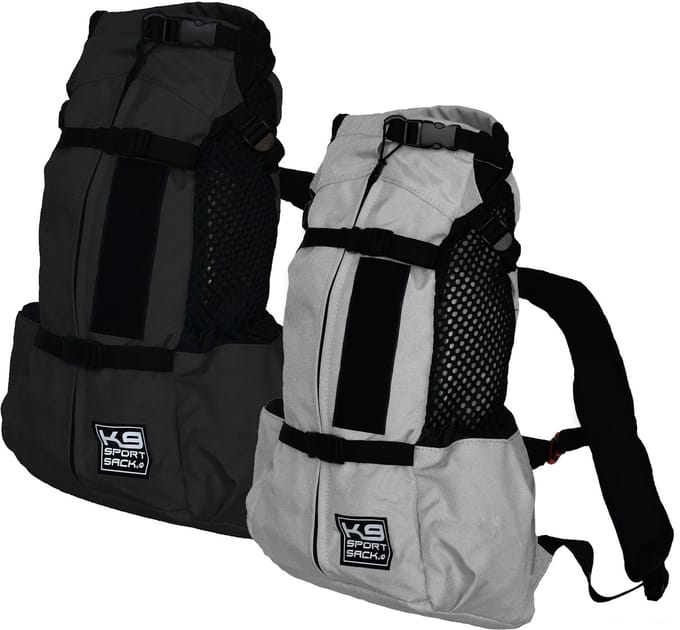 K9 Sport Sack - AIR2 - MEDIUM - Light Grey - Hondenrugzak - draagtas hond - rugzak hond