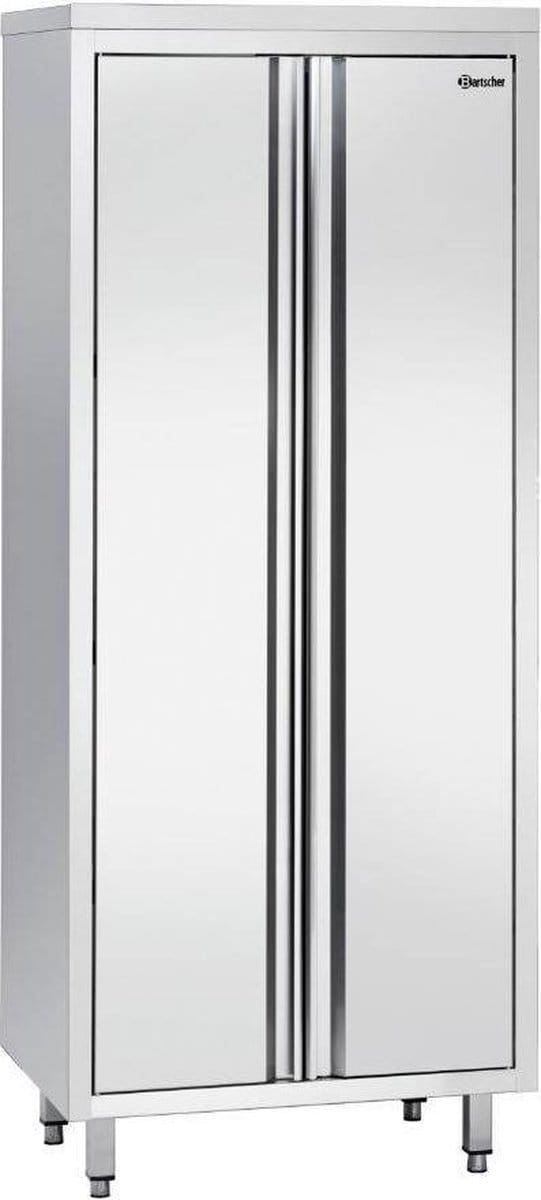 Servieskast RVS met 3 Draagplanken - 1000x700x2000(h)mm