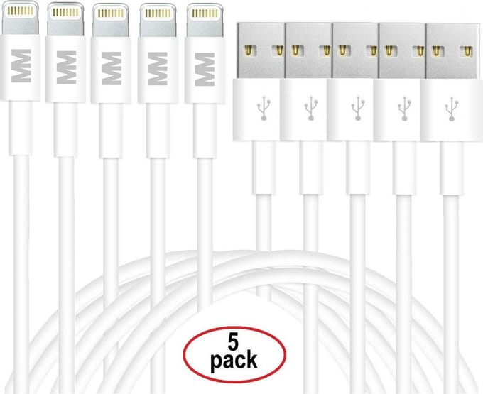 MMOBIEL  5 STUKS! USB naar 8 pin voor iPhone, iPad en iPod