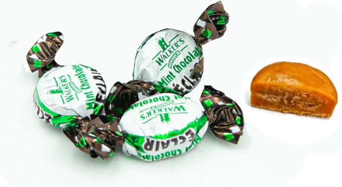 WALKER Mint Eclairs - toffee met chocolavulling - 2,5 kilo