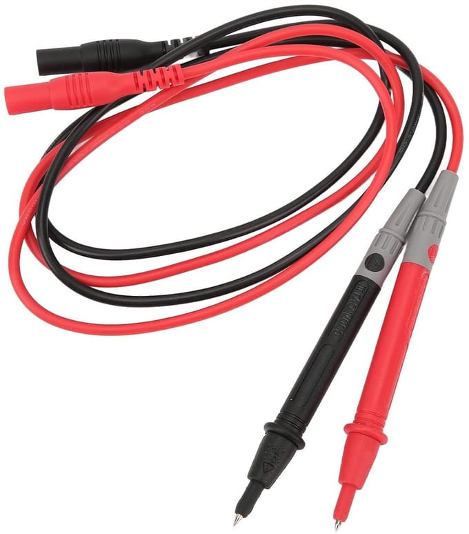 Multimeter Meetsnoeren - Testkabels - Elektrische Tests - Hoge Veiligheid - 20 Stuks - Zwart