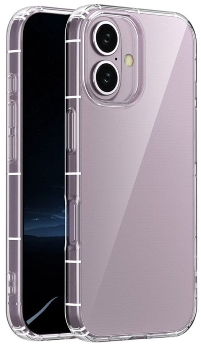 Mobiq - Transparant Schokbestendig geschikt voor iPhone 16 Plus Hoesje - transparant