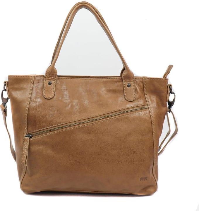 Bear Design Freya Leren Handtas / Schoudertas - Brown