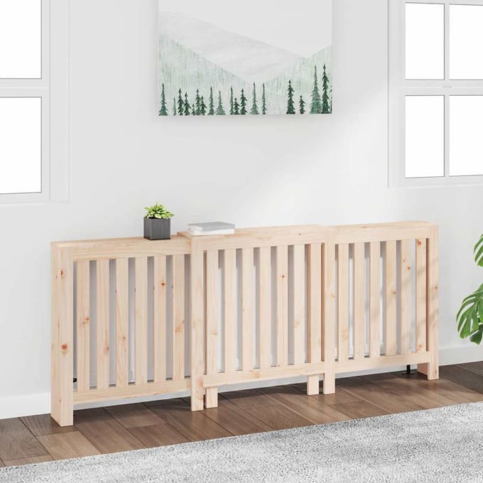 vidaXL Radiatorombouw 210x21x85 cm massief grenenhout