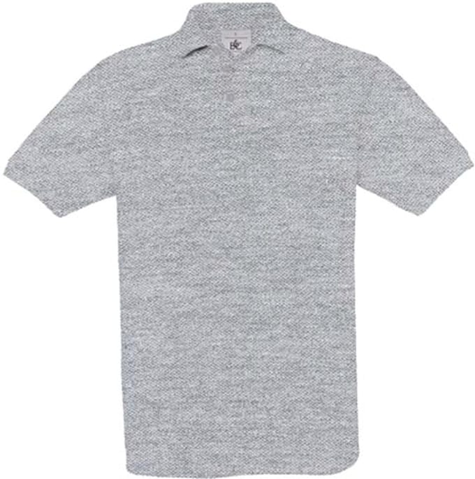 B&C Safran Polo Shirt CGSAF - Heather Grey - 3XL