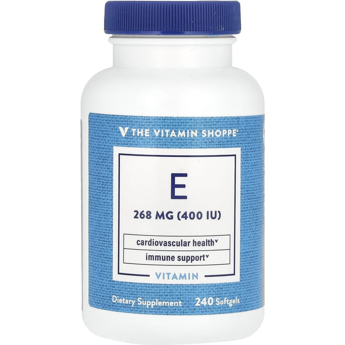The Vitamin Shoppe, vitamine E, 268 mg (400 IE), 240 softgels