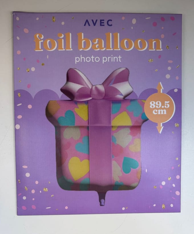 Avec Folie ballon | XL | Cadeautje | 89,5cm | Herbruikbaar