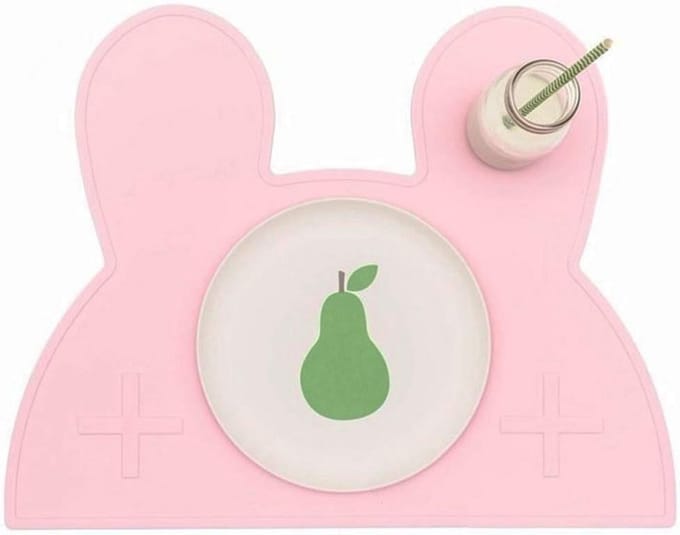 Siliconen kinder placemat konijnenvorm - antislip, hittebestendig en op te rollen