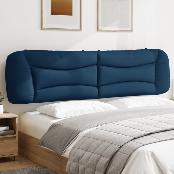 vidaXL - Hoofdbordkussen - "Hvar" - 200 - cm - stof - blauw